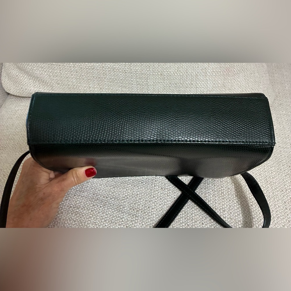 Vintage EUC Liz Claiborne Crossbody/Shoulder Bag Forrest Green - Picture 5 of 11